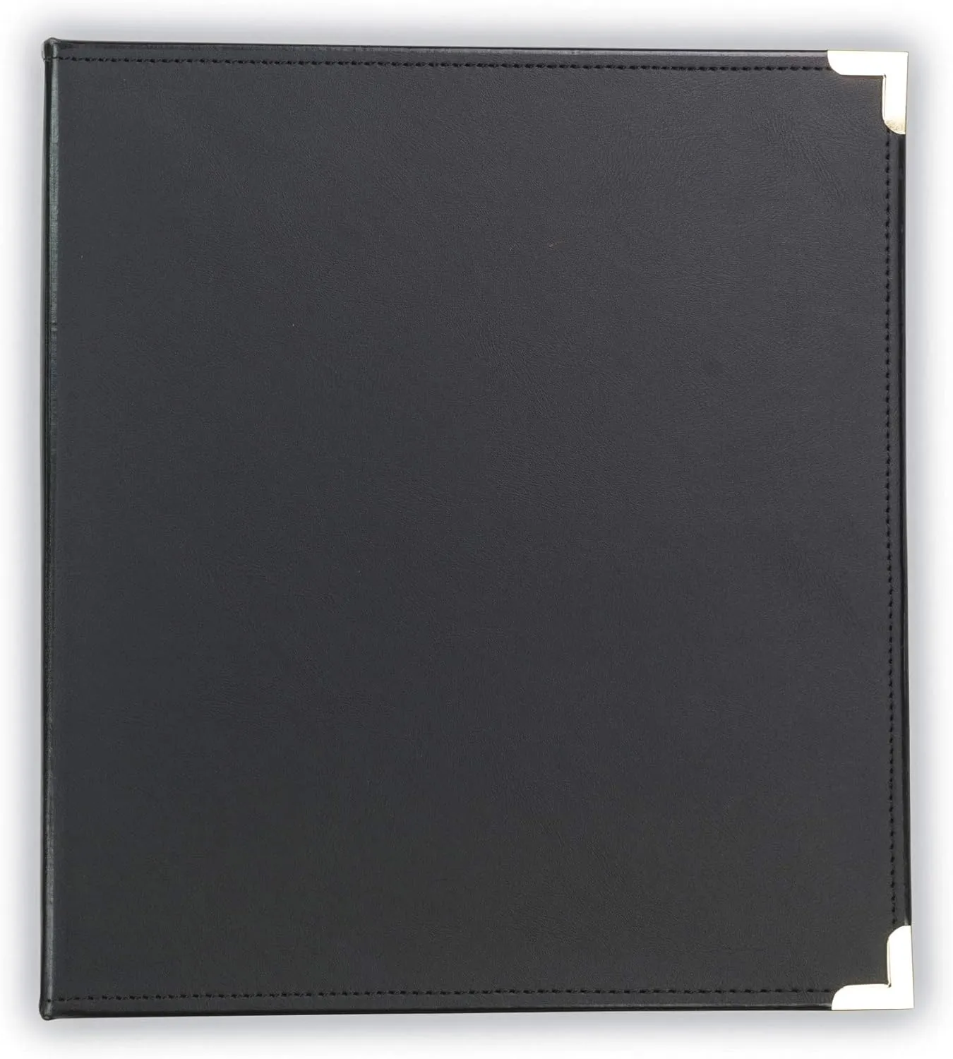 Samsill Classic Collection Executive Presentation 3 Ring Binder/Portfolio Binder, Half Inch Binder, Brass Round Ring (Holds 100 Sheets), Black