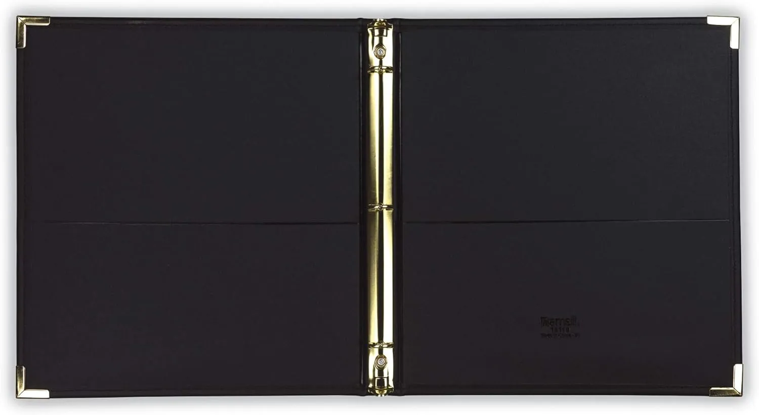 Samsill Classic Collection Executive Presentation 3 Ring Binder/Portfolio Binder, Half Inch Binder, Brass Round Ring (Holds 100 Sheets), Black