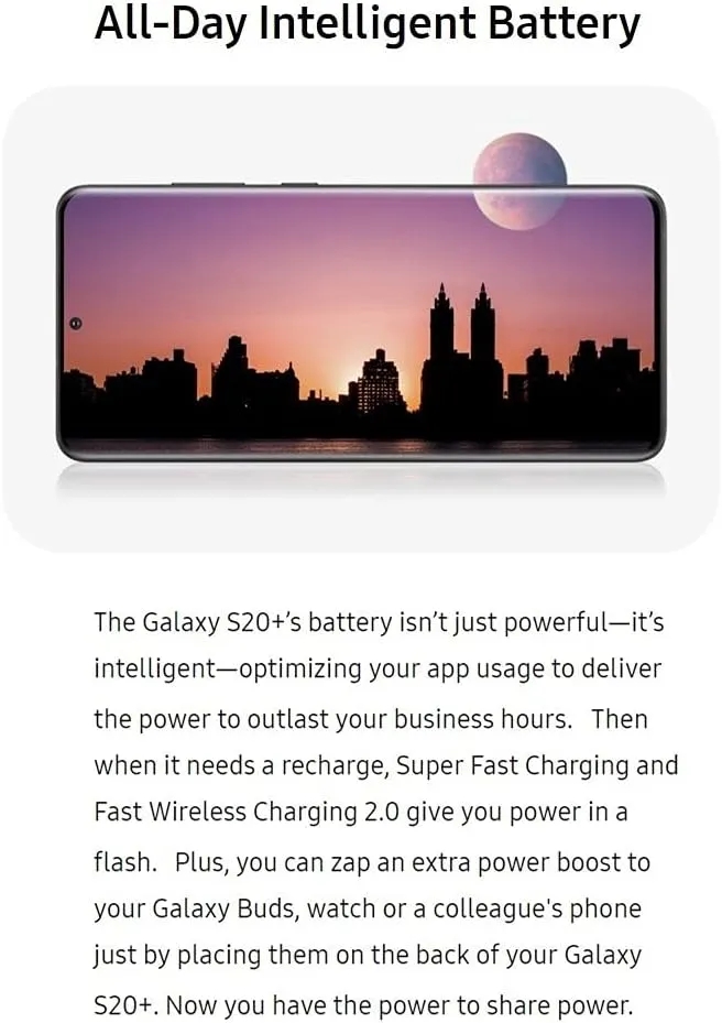Samsung Galaxy S20  5G 128GB Factory Unlocked Smartphone (Renewed)