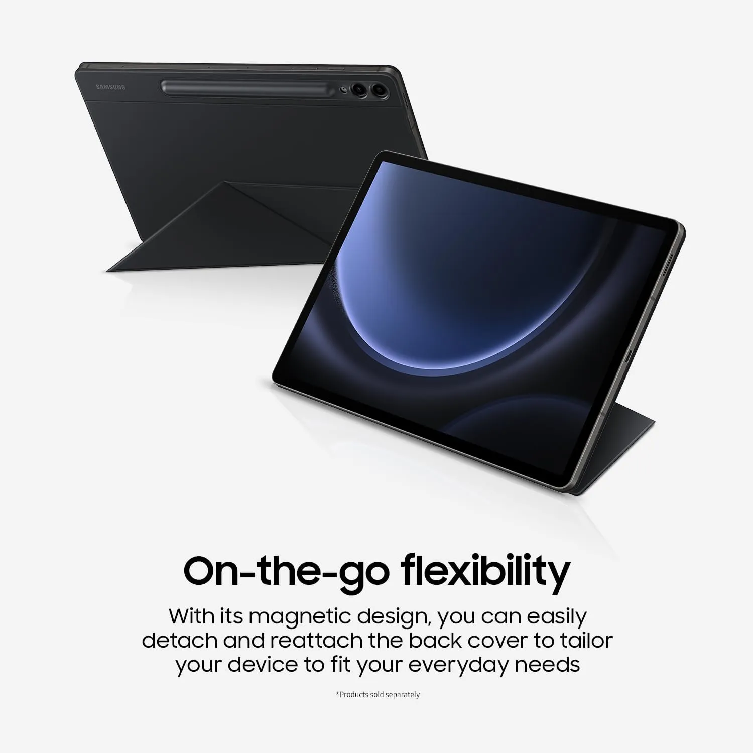 Samsung Galaxy Tab S9 FE 10.9” 256GB WiFi Android Tablet, Large Display, Long Battery Life, Powerful Processor, S Pen, 8MP Camera, Lightweight Durable Design, Expandable Storage, US Version, 2023,Gray