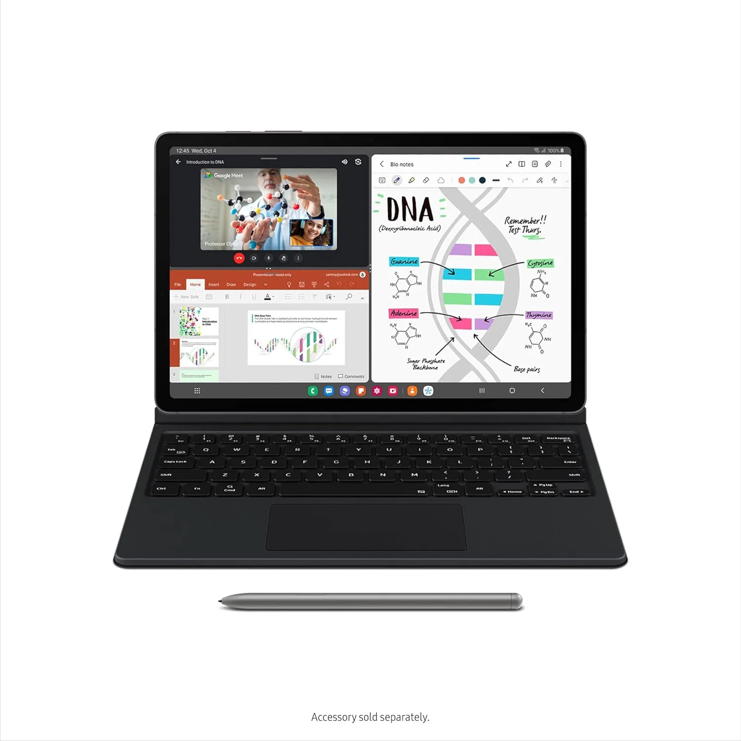 Samsung Galaxy Tab S9 FE 10.9” 256GB WiFi Android Tablet, Large Display, Long Battery Life, Powerful Processor, S Pen, 8MP Camera, Lightweight Durable Design, Expandable Storage, US Version, 2023,Gray