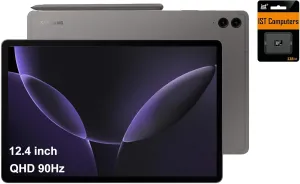 SAMSUNG Galaxy Tab S9 FE  Plus Android Tablet (12.4” Touchscreen, 8GB RAM, 256GB Storage, 18-hr Long Battery Life, S Pen, 1 Front Camera   2 Rear Cameras, Lightweight Durable Design) SM-X610, Gray