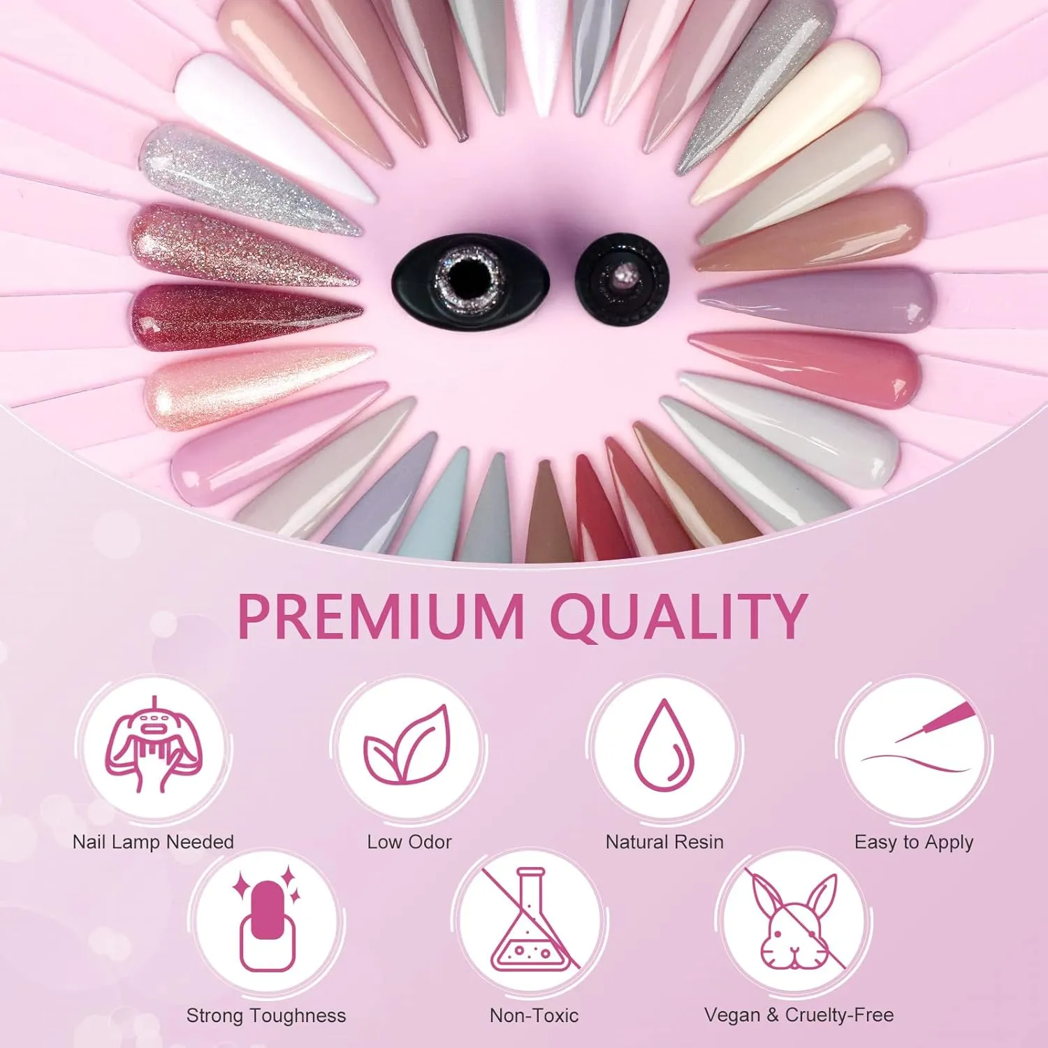 SAVILAND 33PCS Gel Nail Polish Set, Nudes Brown Pink Colors Gel Polish Set Soak Off U V LED Gel with Base & Glossy/Matte Top Gel Nail Supplies Nail Art Starter Kit Thanksgiving Gifts for Women Girls