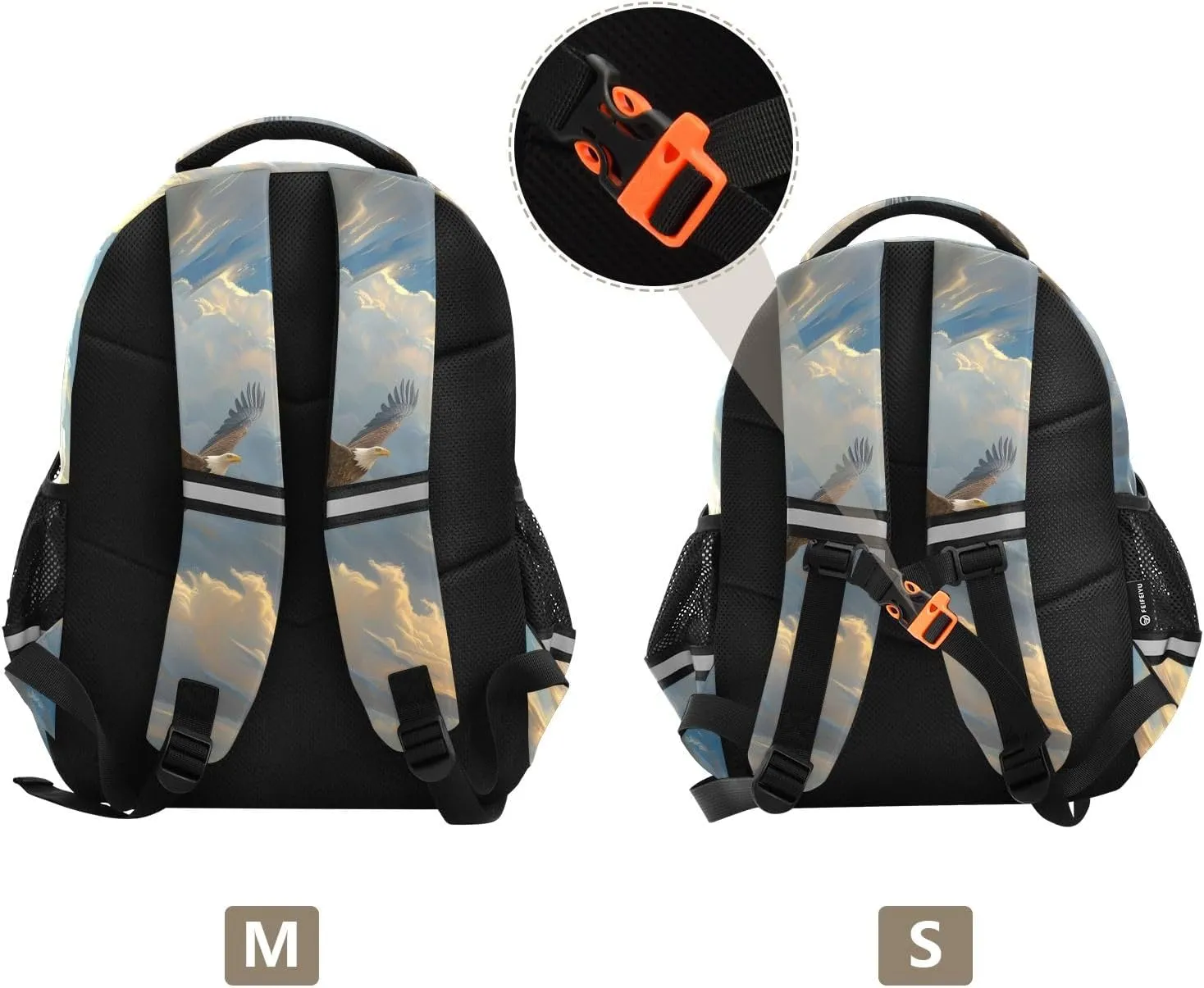 School Backpack for Boys Teen Bookbag Book Bags Flying Falcon Casual Daypack Travel High Middle School Student