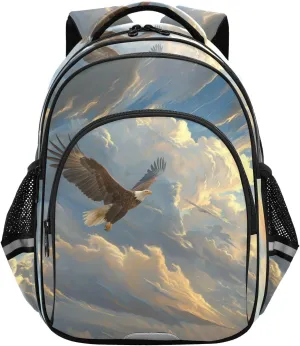 School Backpack for Boys Teen Bookbag Book Bags Flying Falcon Casual Daypack Travel High Middle School Student
