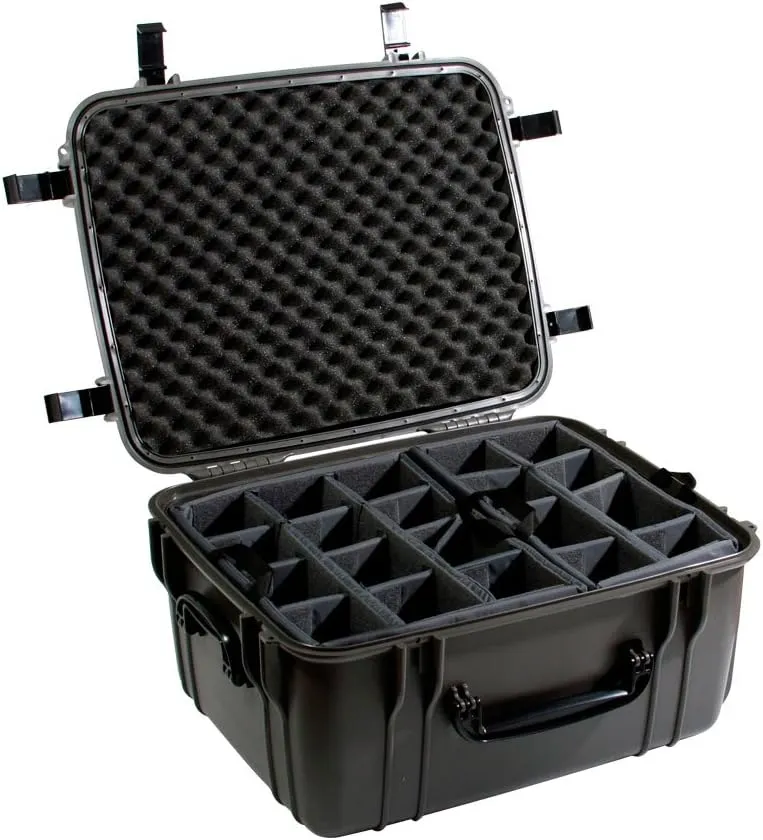 Seahorse SE-1220D Protective Wheeled Case with Adjustable Divider Tray
