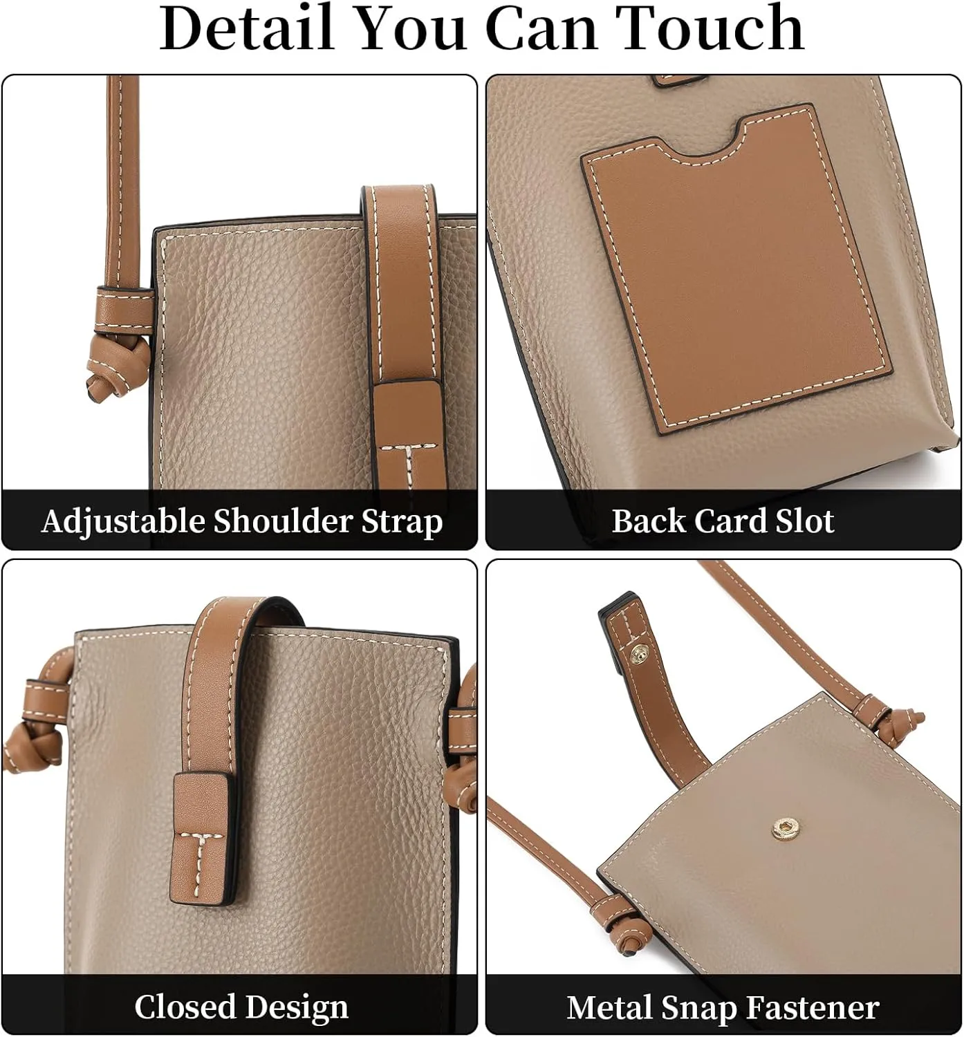 SENDEFN Cell Phone Purses for Women Small Crossbody Bag Shoulder Handbag with Adjustable Strap