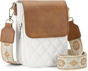 SENDEFN Small Crossbody Bags for Women Cell Phone Bag Leather Wallet Purses Adjustable Strap