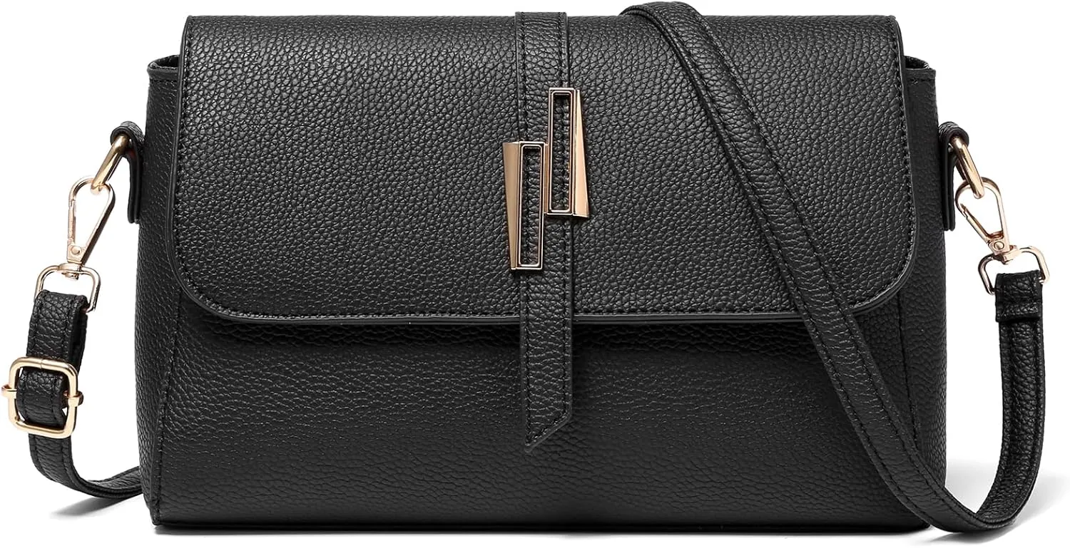 SENDEFN Small Crossbody Bags for Women Vegan Leather Purses Trendy Womens Handbags With Adjustable Strap