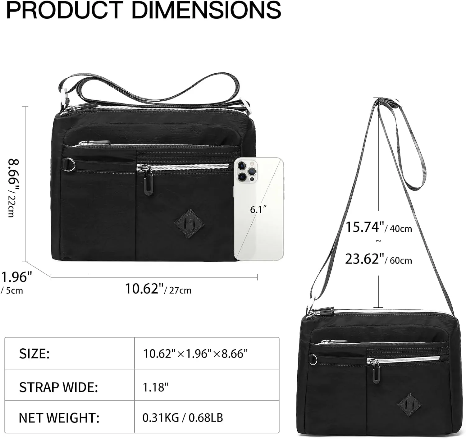 SENDFEN Shoulder Handbag for Women Ladies Crossbody Purse Roomy Multiple Pockets Bag Fashion Women Bags