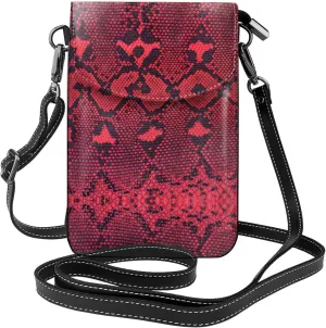 Serpentine Small Cell Phone Purse - Ideal Travel Accessory for Women and Teens - Adjustable Strap