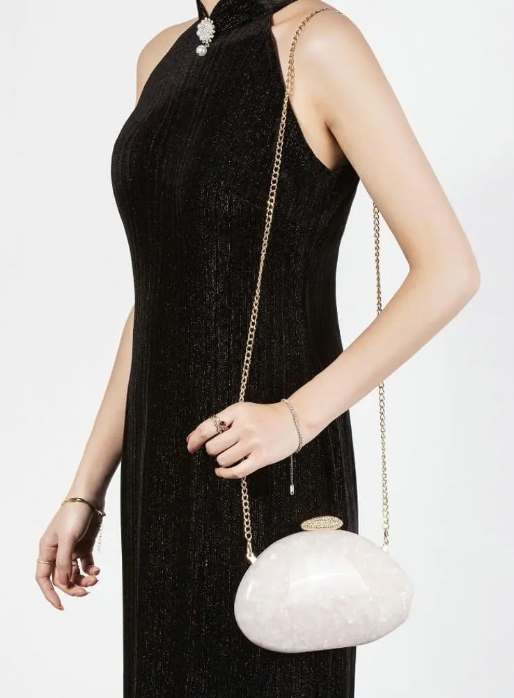 Shell Acrylic Clutch Purses For Women Chic Evening Bag Designer Crossbody Handbags for Wedding Prom