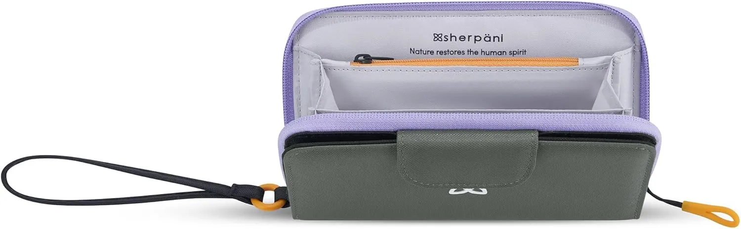 Sherpani Tulum, Nylon Large Zip Around Wallet, Wristlet, Purse with Card Holder Organizer for Women