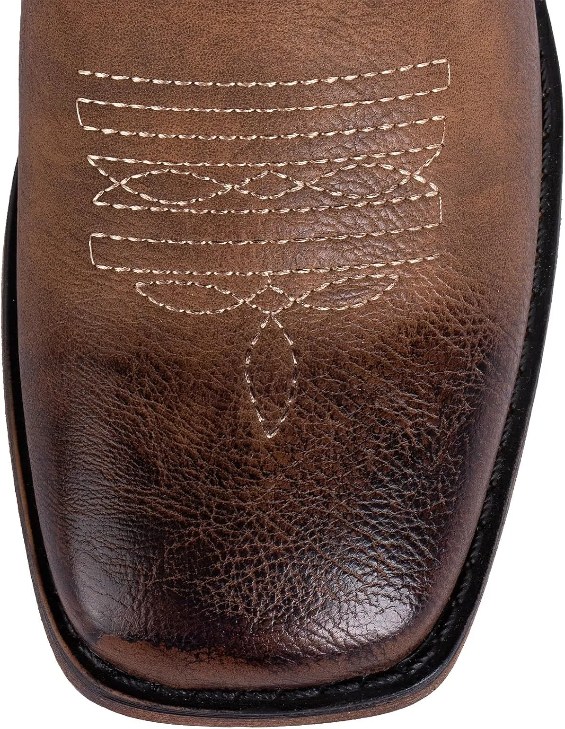 SheSole Women's Buckle Strap Wide Calf Cowboy Boots Square Toe Western Cowgirl Boots
