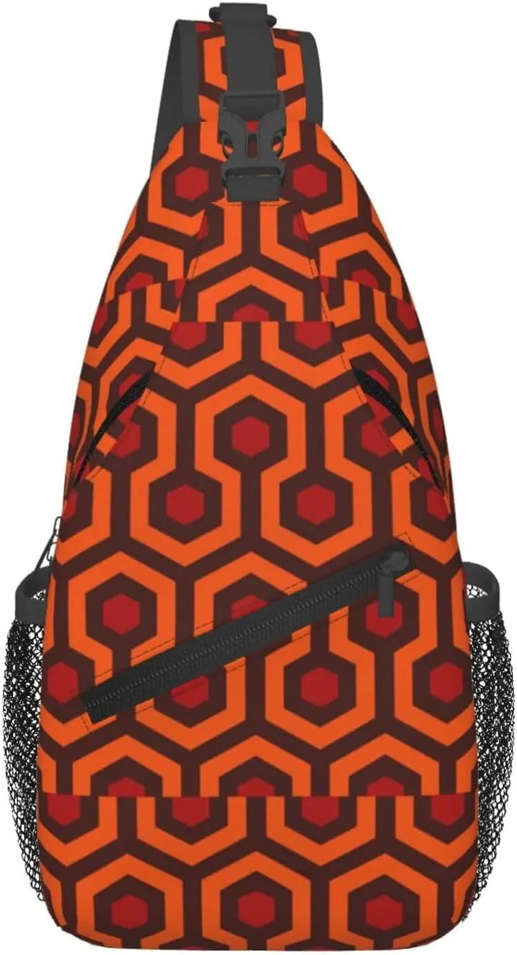 Shining Overlook Print Diagonally Sling Bag Cross Bag Adjustable Strap Compact Crossbody Bag Travel Bag