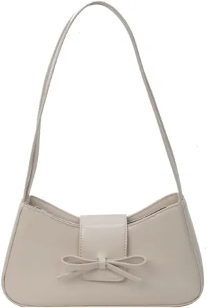 Shoulder Bag for Women, Hobo Handbags Trendy Retro Purses Leather Clutch Bag Cute Bow Purse