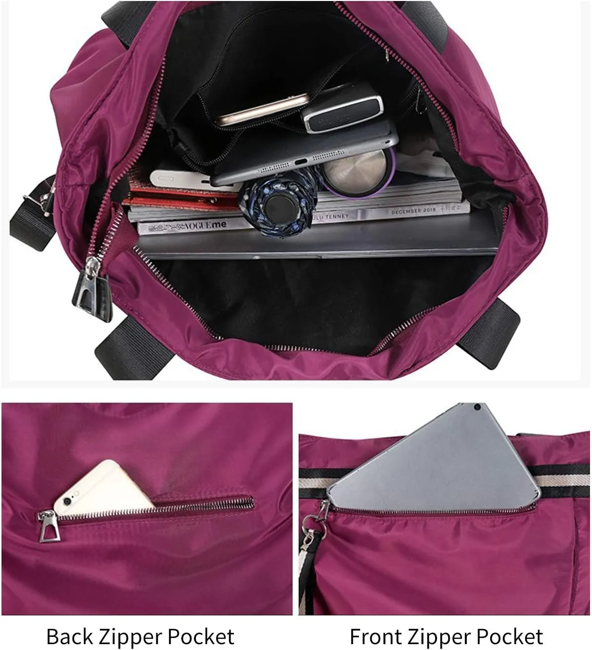 Shoulder Handbags for Women Large Capacity Tote Purses Travel Purses and Handbags with Removable Shoulder Strap