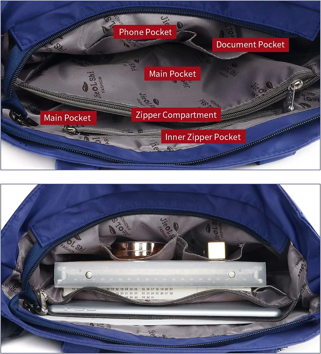 Shoulder Handbags for Women Multipockets Tote Bags Waterproof Purses and Handbags Large Crossbody Bags