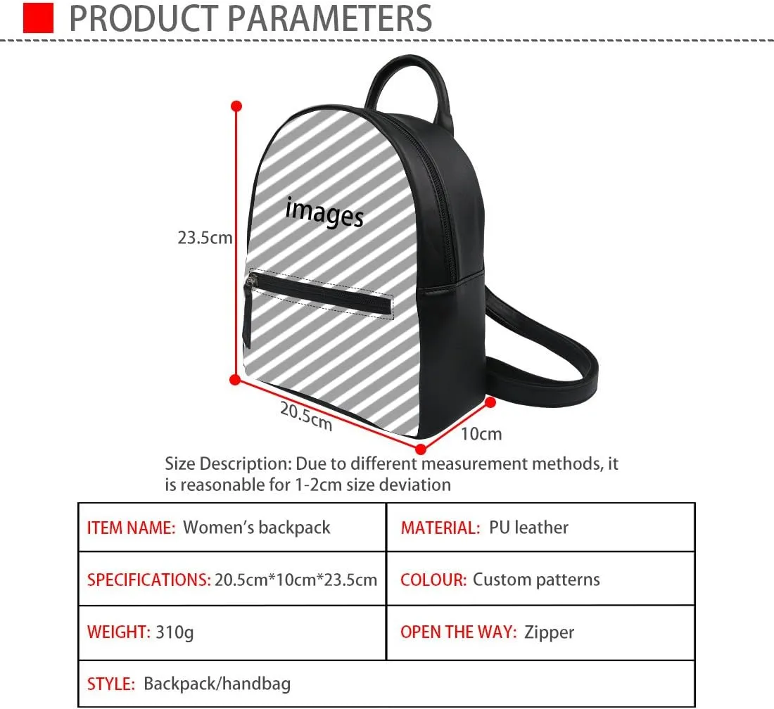 Showudesigns Black Cat Backpack Purse for Women Mini Backpacks Water-Resistant Small Back Pack Shoulder Bag for School Travel Min Casual Daypack Purple