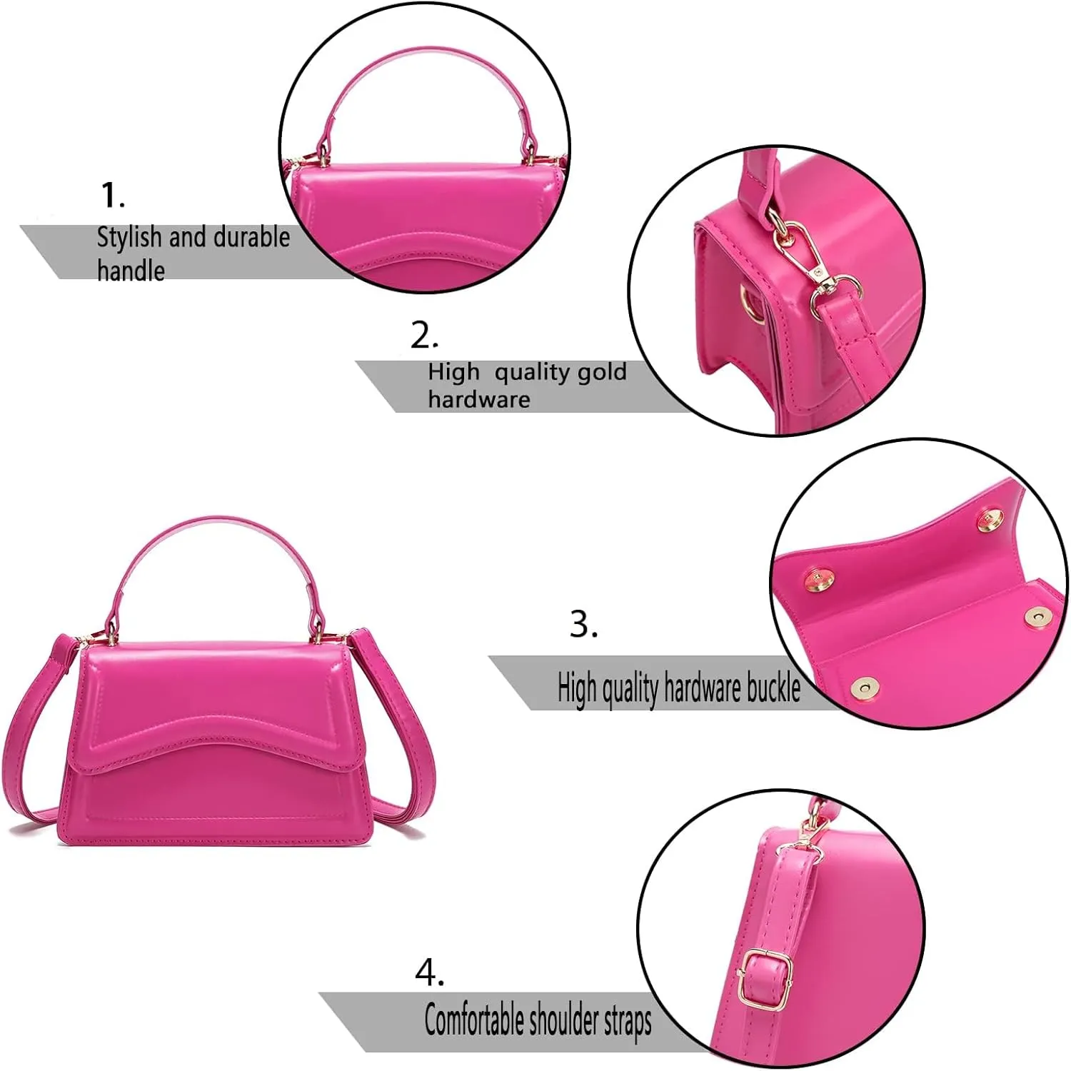 SHUIANGRAN Stylish and Simple Crossbody Bag Small Square bag Purses for Women Satchel Shoulder bag Bag Purse