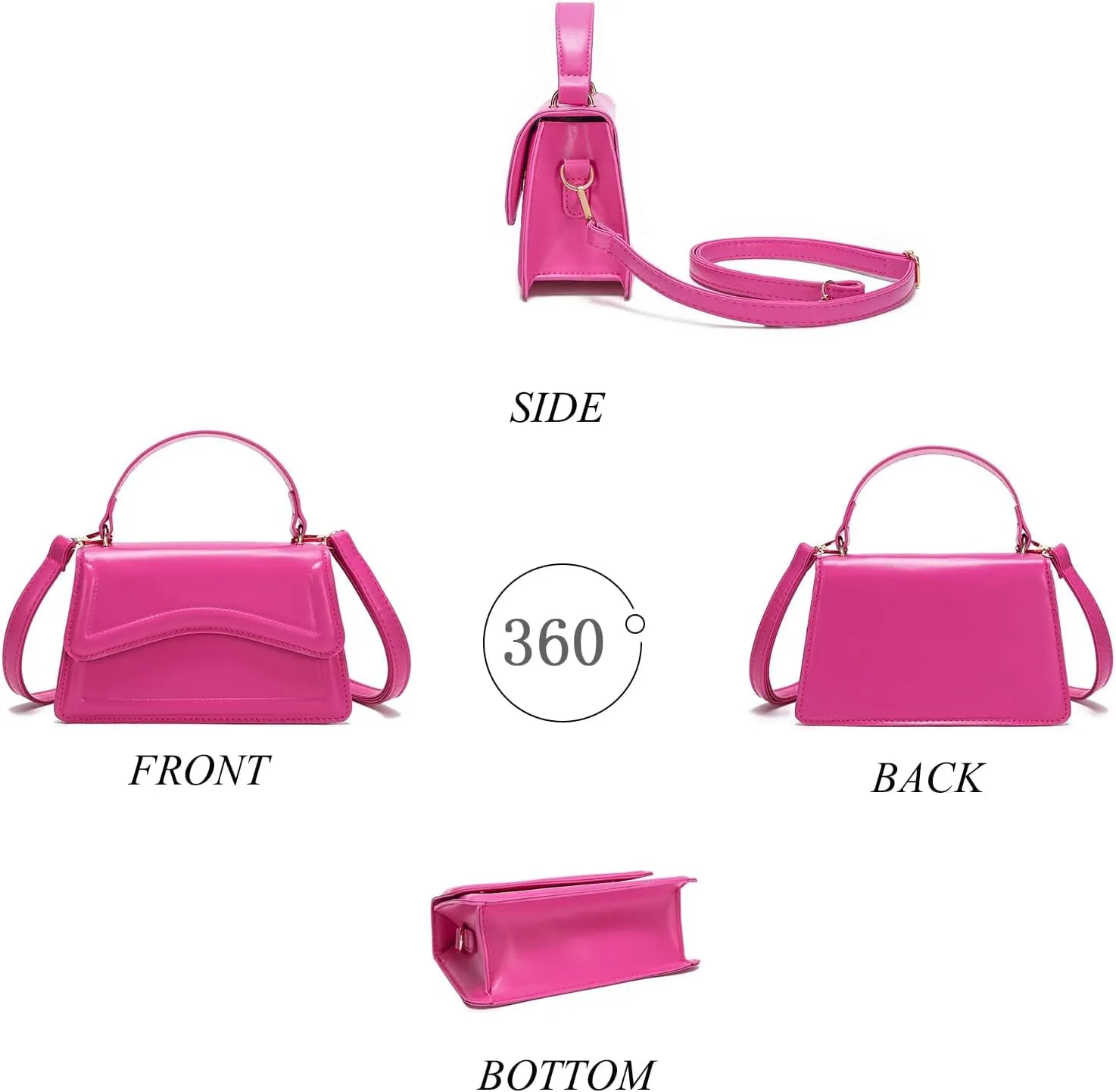 SHUIANGRAN Stylish and Simple Crossbody Bag Small Square bag Purses for Women Satchel Shoulder bag Bag Purse