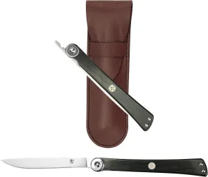 Shun Higo-No Kami Personal Steak Knife, 3.5” Handcrafted Japanese Knife, VG10 Stainless Steel Blade, Pakkawood Handle