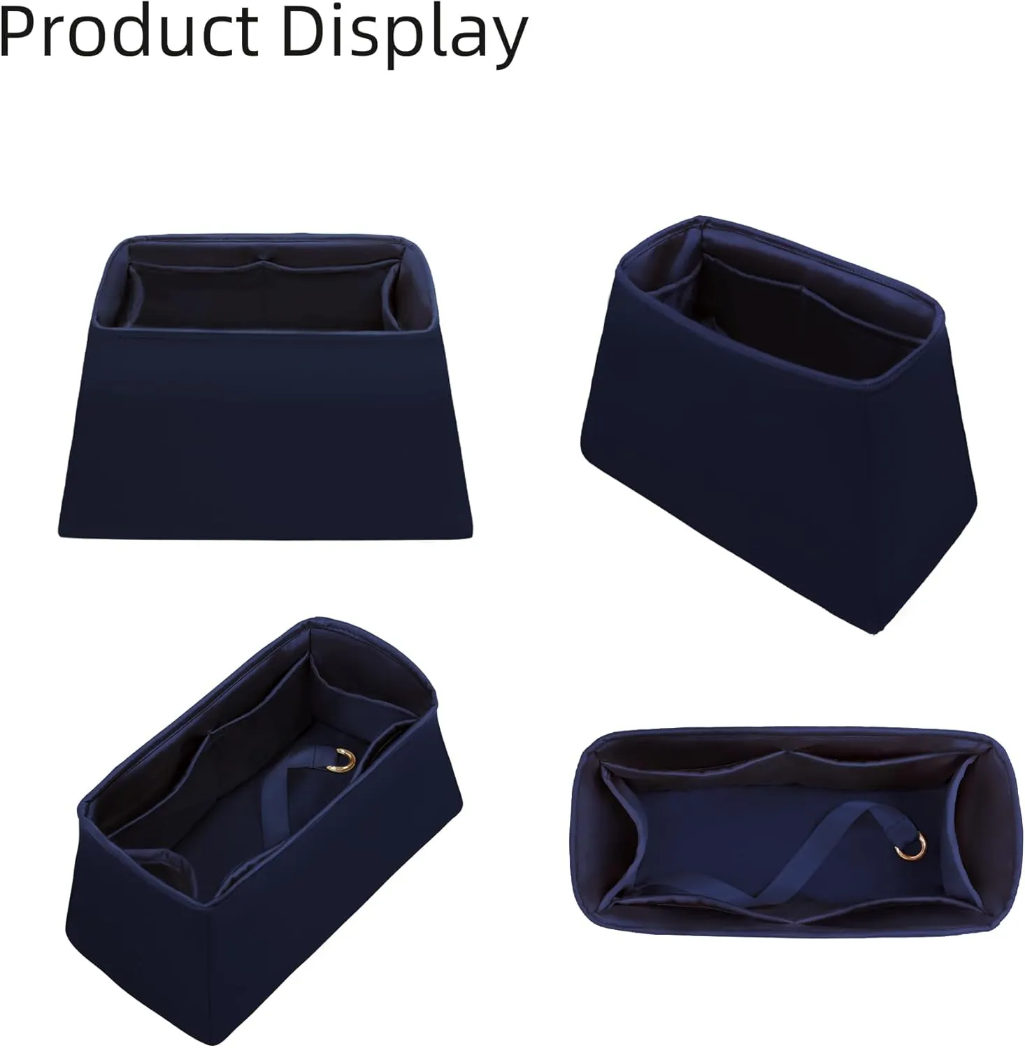Silk Organizer for Lindy Mini/26/30/34,Soft and Gentle Touch Insert,Maintain Bag Natural Shape,Lightweight Inner Bag（Blue Nuit,Lindy Mini19）