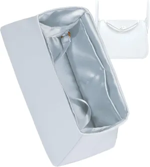 Silk Organizer for Lindy Mini/26/30/34,Soft and Gentle Touch Insert,Maintain Bag Natural Shape,Lightweight Inner Bag（Blue Pale,Lindy Mini19）