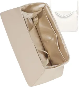 Silk Organizer for Lindy Mini/26/30/34,Soft and Gentle Touch Insert,Maintain Bag Natural Shape,Lightweight Inner Bag（Champagne,Lindy Mini19）