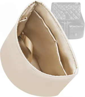 Silk Purse Organizer for Chanel Duma 23A/23P,Insert Bag in Bag,Luxury Handbag Tote Lining Bag Shapers(23P Medium/Large,Champagne)