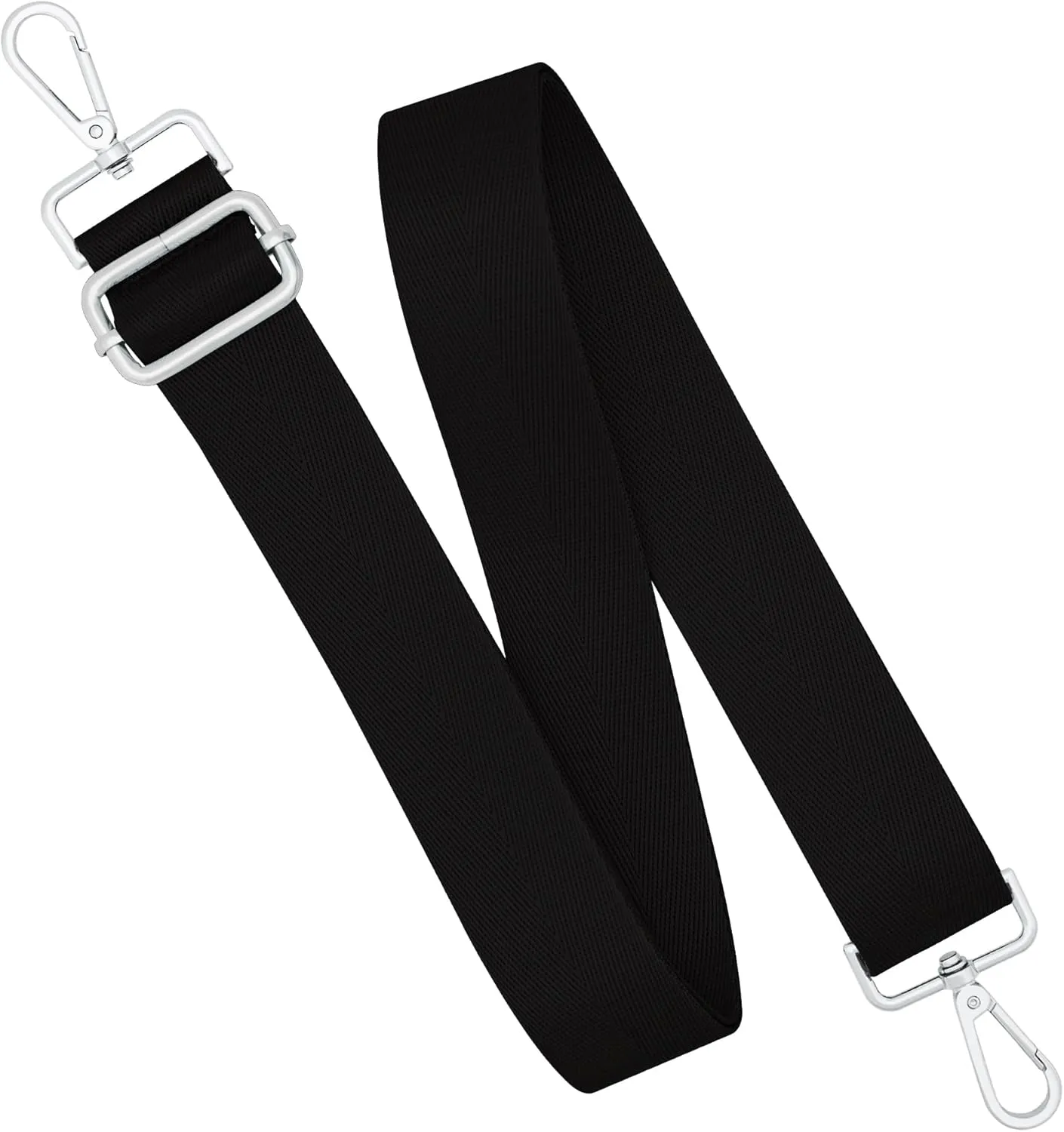 Silver Hardware Purse Strap,Replacement Crossbody Adjustable Shoulder Strap for Handbag Bag