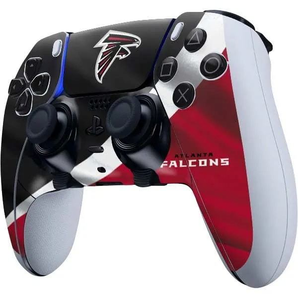 Skinit Decal Gaming Skin Compatible with PS5 DualSense Edge Pro Controller - Officially Licensed NFL Atlanta Falcons Design