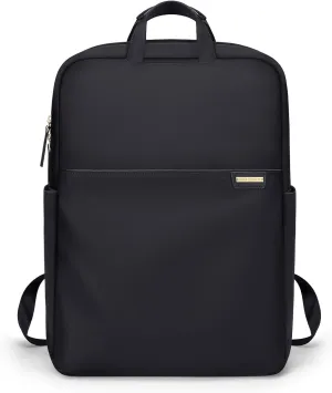 Slim Laptop Backpack for Women, Lightweight Business Backpack for Women Computer Bag Purse for Commuting, Fit 17.3 Inch, Black
