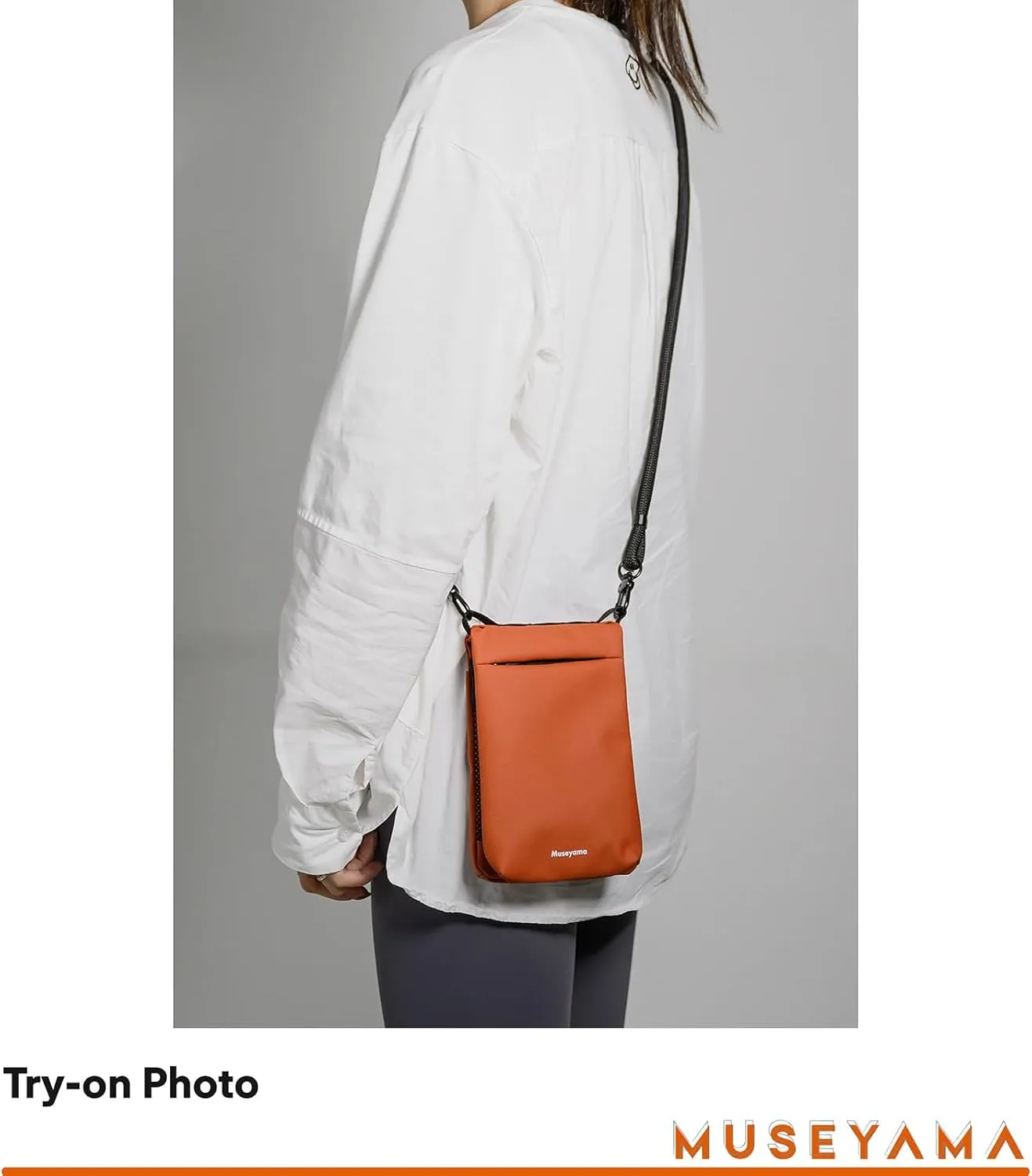 Small Crossbody Bag – Lightweight Foldable Water-Resistant Phone Purse with Adjustable/Detachable Strap