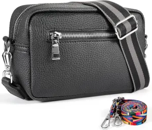 Small Crossbody Bag Women,Vegan Leather Shoulder Handbags Wallet Satchel Purse with 2 Adjustable Strap