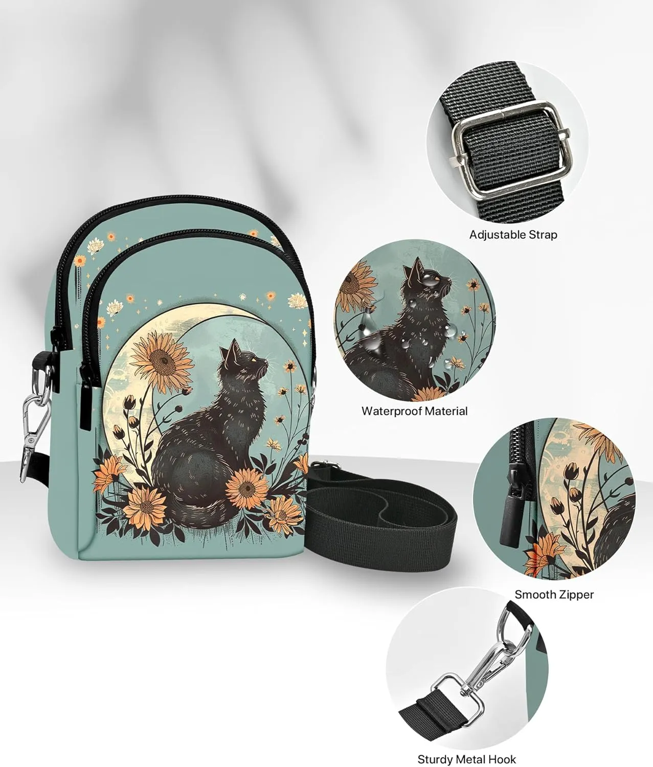 Small Crossbody Bags for Women Casual Cell Phone Purse Lightweight Crossbody Purses Fashion with Adjustable Strap