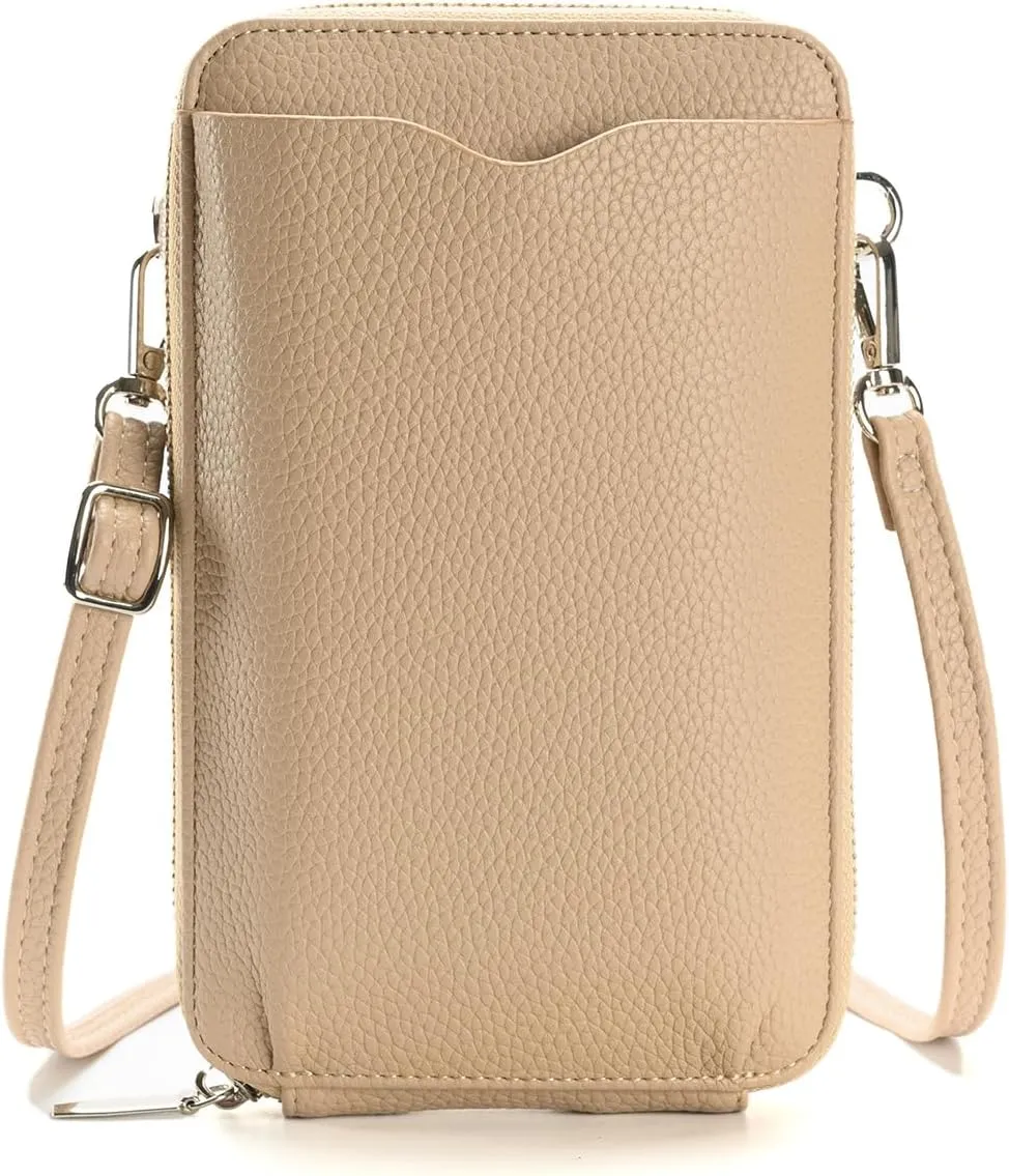 Small Crossbody Bags for Women PU Leather Cell Phone Purse Wallet with Credit Card Slots