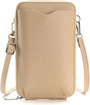 Small Crossbody Bags for Women PU Leather Cell Phone Purse Wallet with Credit Card Slots