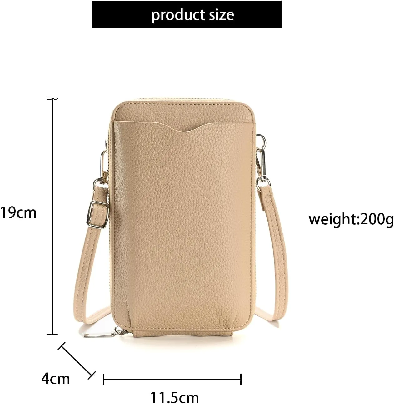Small Crossbody Bags for Women PU Leather Cell Phone Purse Wallet with Credit Card Slots