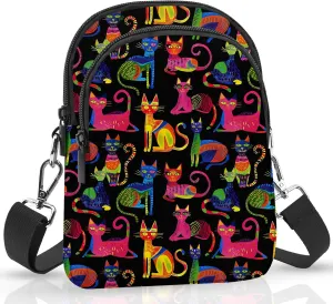 Small Crossbody Bags for Women Waterproof Cell Phone Bag Wallet Purse with Card Slots Adjustable Strap