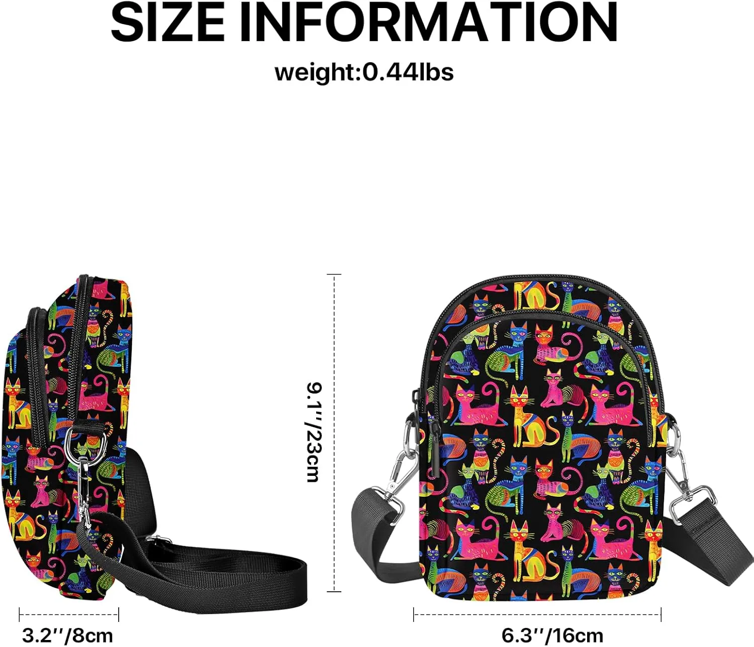 Small Crossbody Bags for Women Waterproof Cell Phone Bag Wallet Purse with Card Slots Adjustable Strap