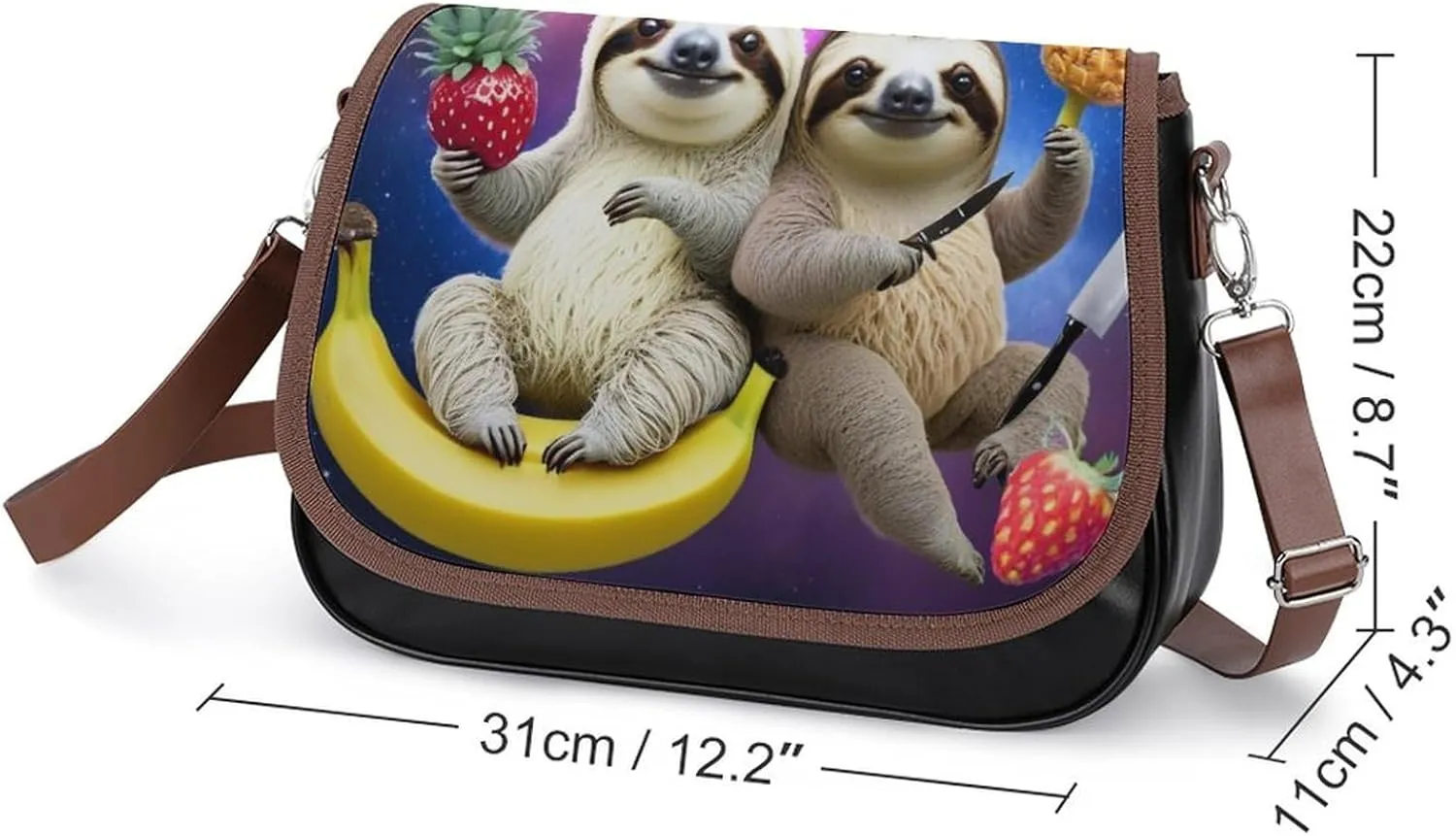 Small Crossbody Handbags Pu Leather Purse Travel Shoulder Bag with Adjustable Strap