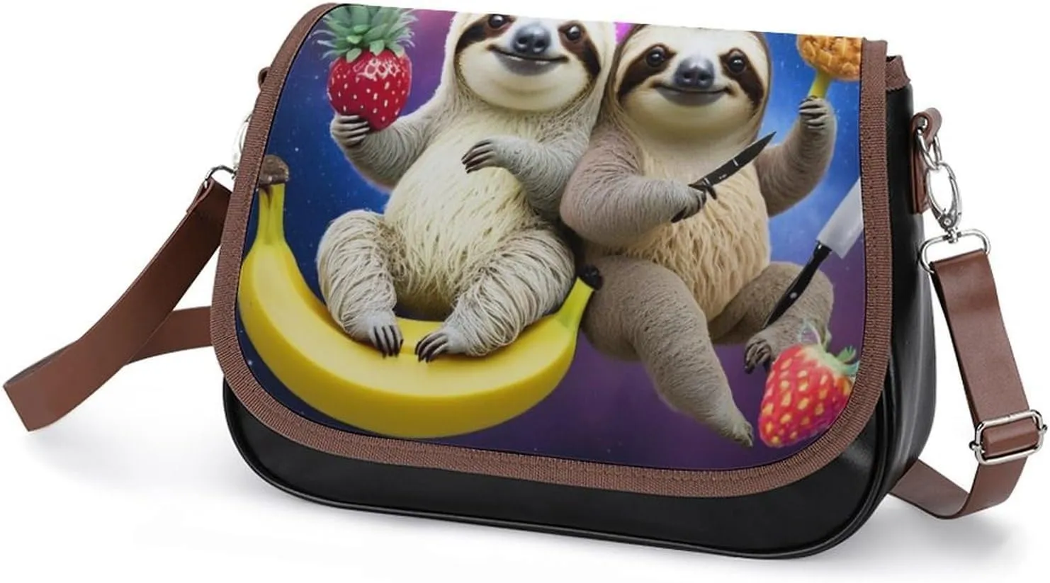 Small Crossbody Handbags Pu Leather Purse Travel Shoulder Bag with Adjustable Strap