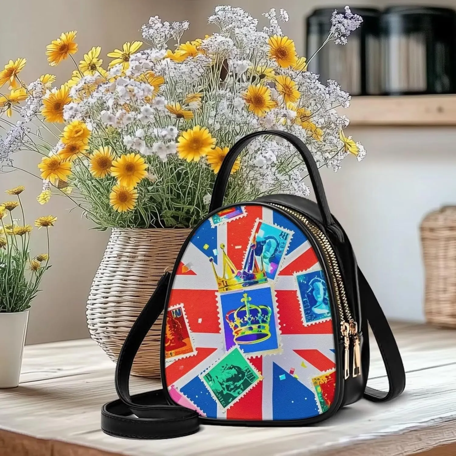 Small Crossbody Phone Bag for Women PU Leather Cross Body Purses, Small Messenger Handbag Wallet for Travel Casual