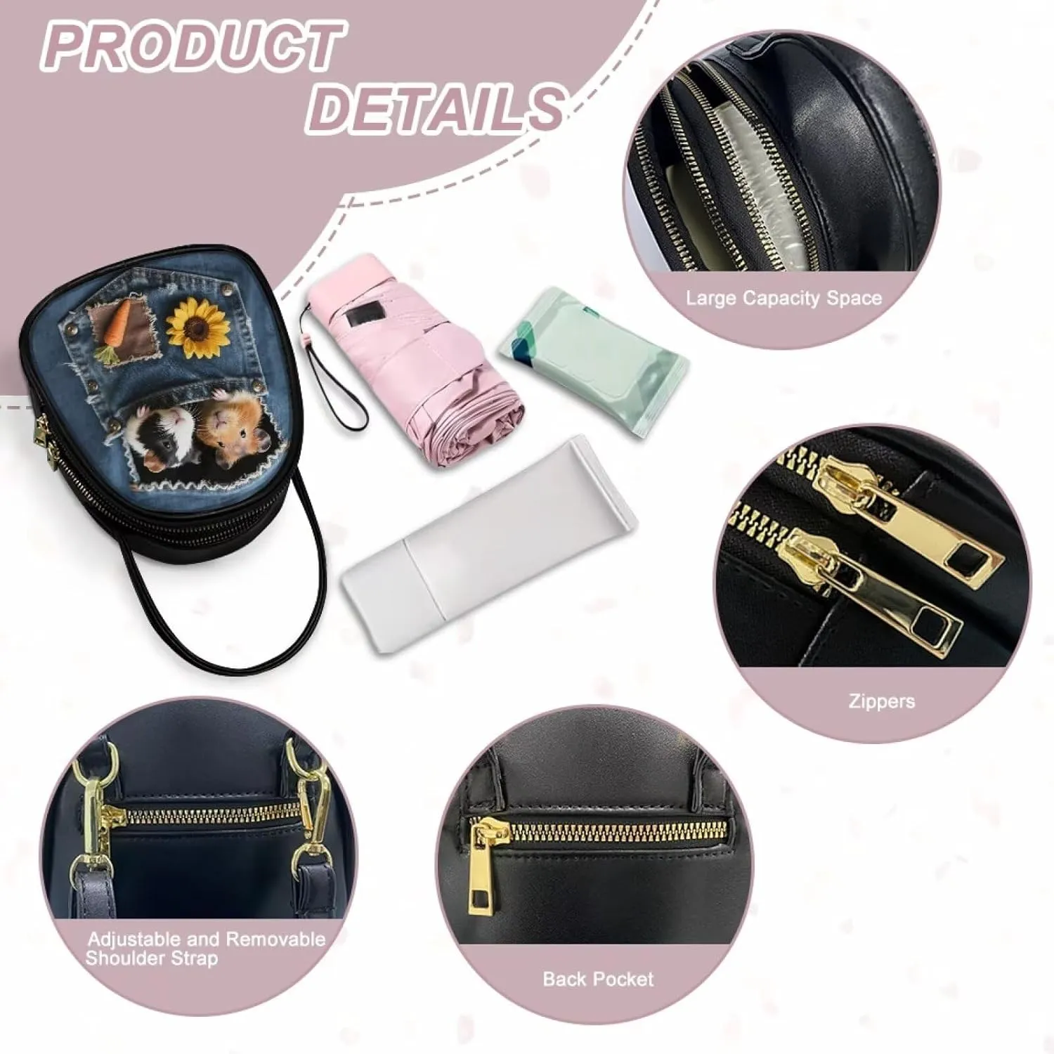 Small Crossbody Phone Bag for Women PU Leather Cross Body Purses, Small Messenger Handbag Wallet for Travel Casual