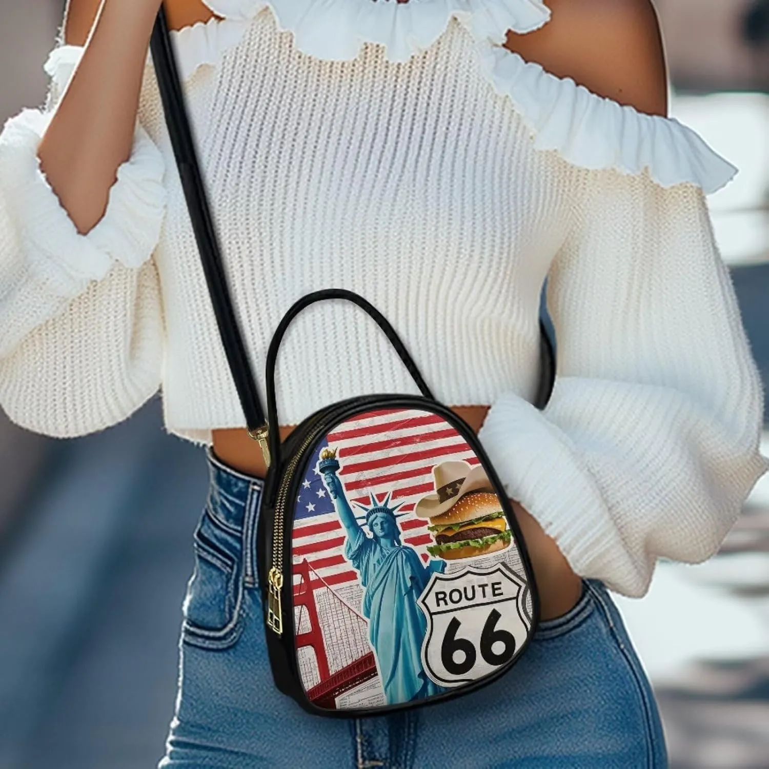 Small Crossbody Phone Bag for Women PU Leather Cross Body Purses, Small Messenger Handbag Wallet for Travel Casual