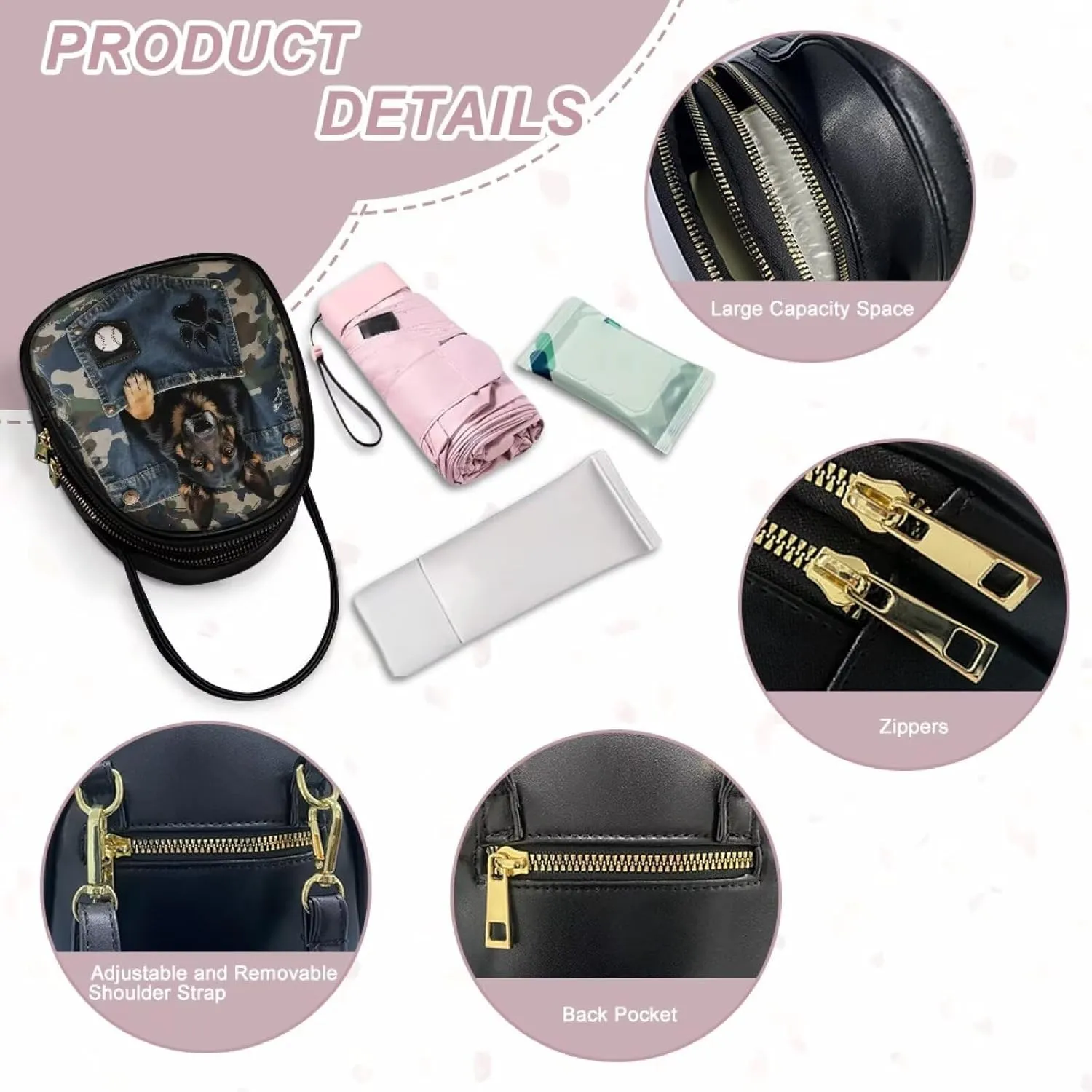 Small Crossbody Phone Bag for Women PU Leather Cross Body Purses, Small Messenger Handbag Wallet for Travel Casual