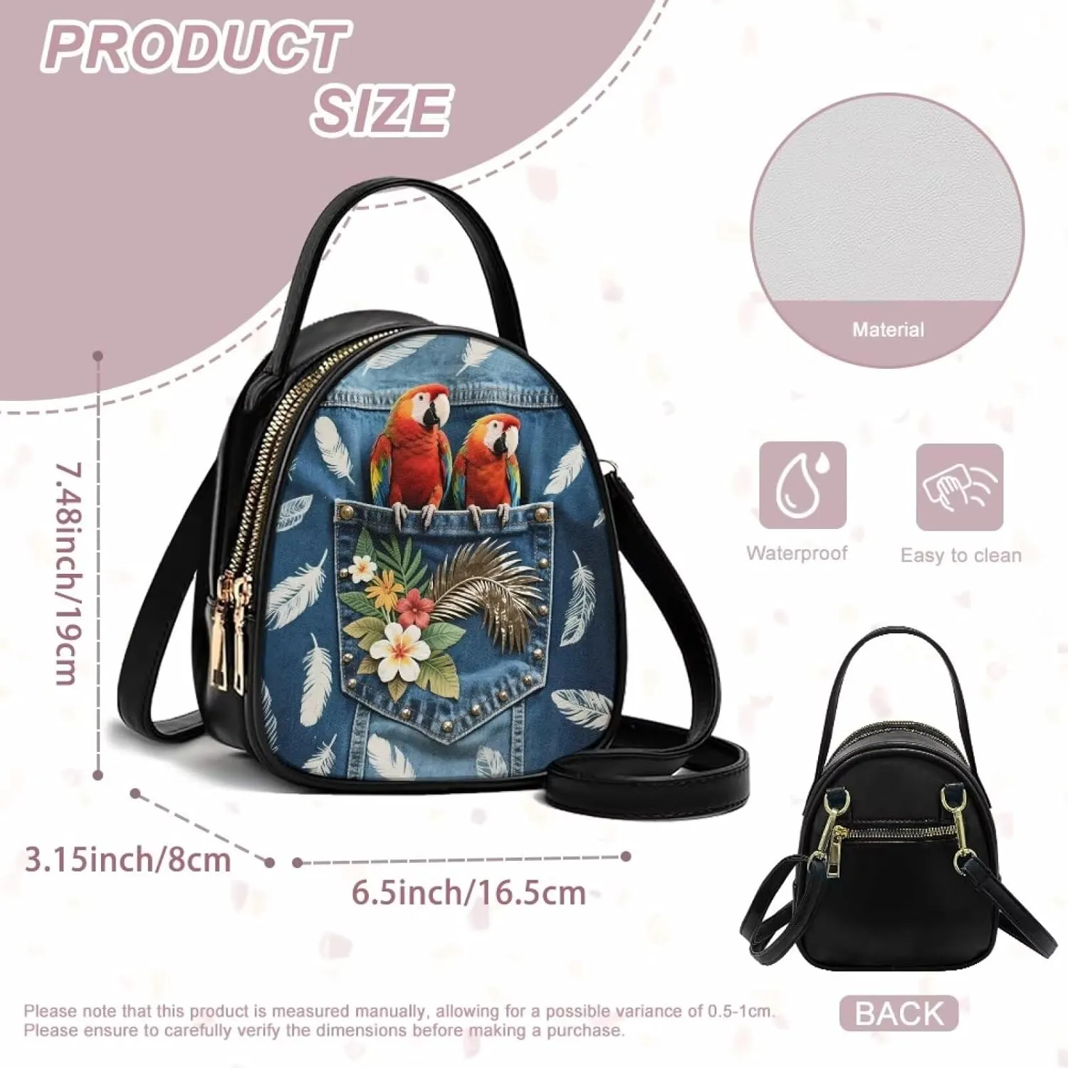 Small Crossbody Phone Bag for Women PU Leather Cross Body Purses, Small Messenger Handbag Wallet for Travel Casual