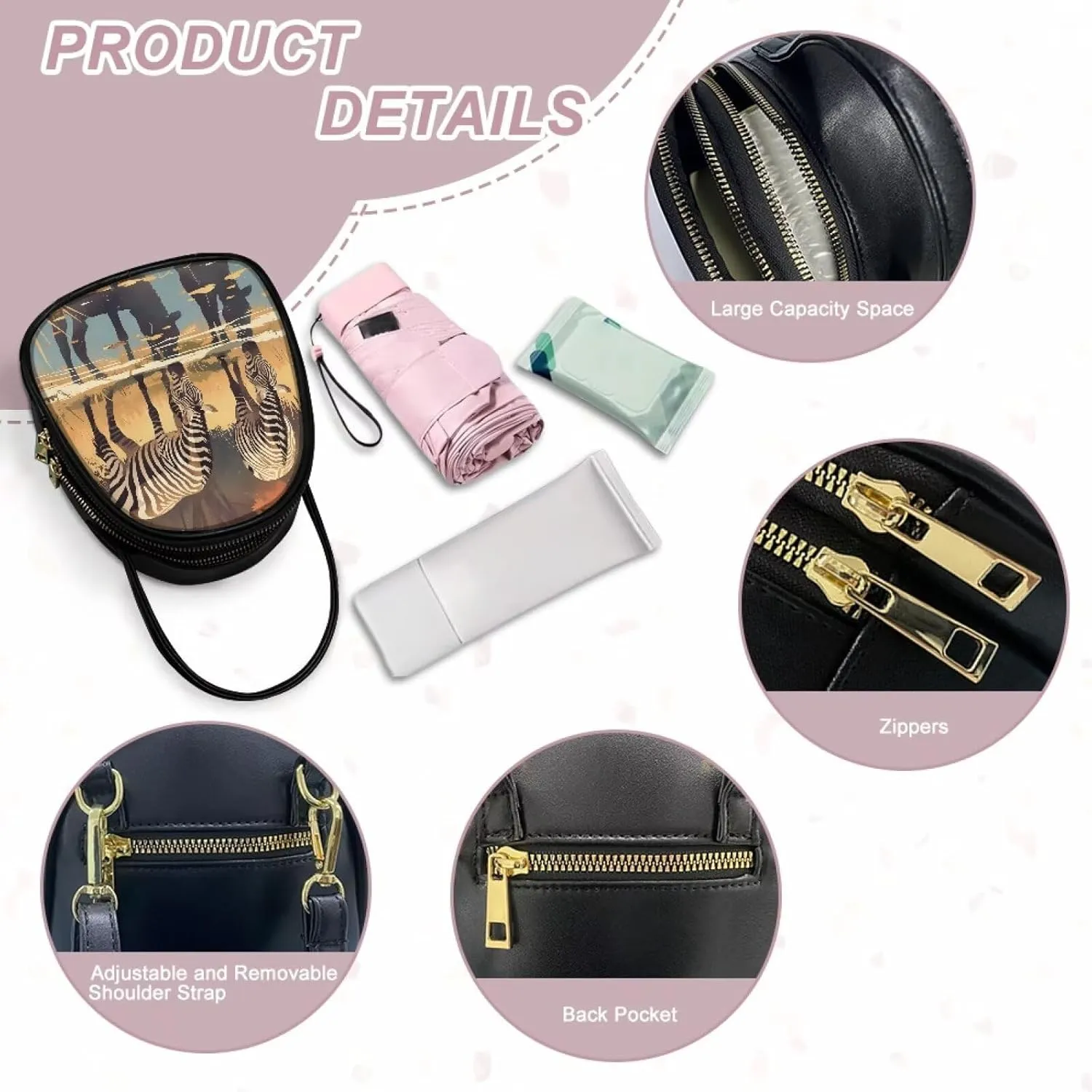 Small Crossbody Phone Bag for Women PU Leather Cross Body Purses, Small Messenger Handbag Wallet for Travel Casual