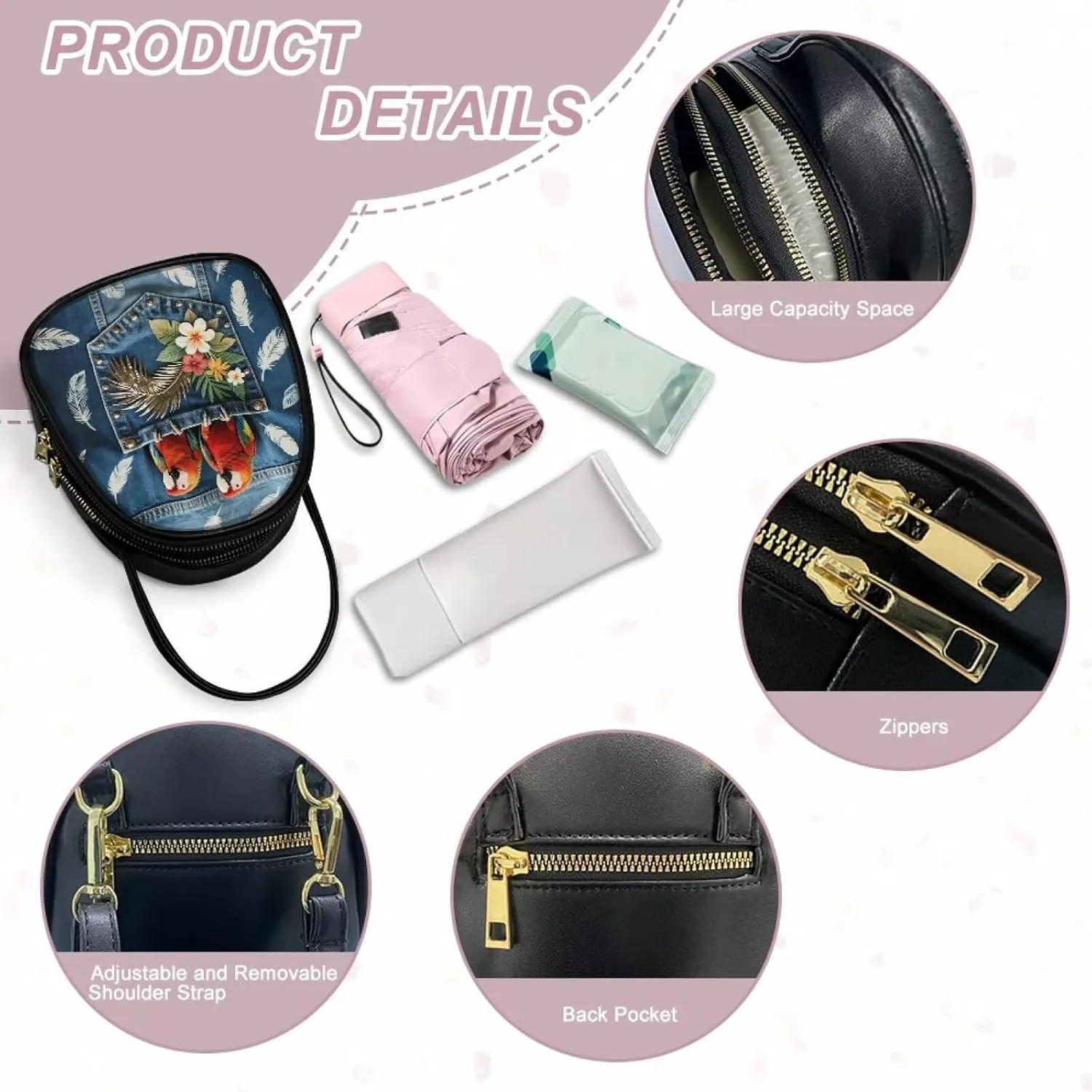 Small Crossbody Phone Bag for Women PU Leather Cross Body Purses, Small Messenger Handbag Wallet for Travel Casual